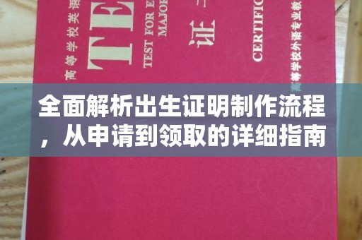 双清全面解析出生证明制作流程，从申请到领取的详细指南