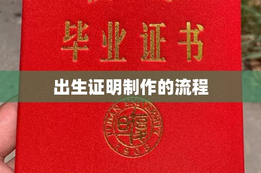 双清出生证明制作的流程