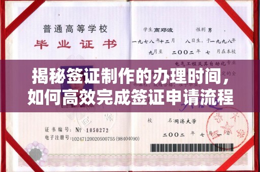 双清揭秘签证制作的办理时间，如何高效完成签证申请流程