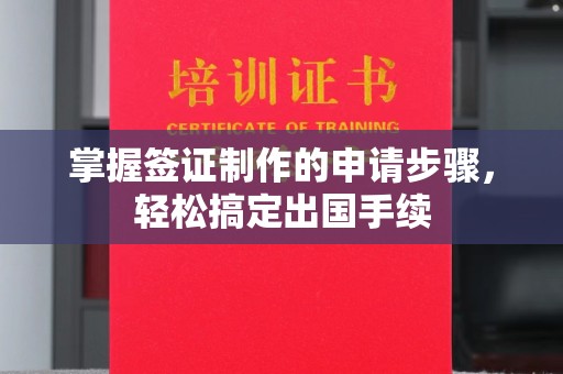 双清掌握签证制作的申请步骤，轻松搞定出国手续