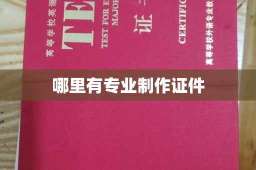 双清哪里有专业制作证件