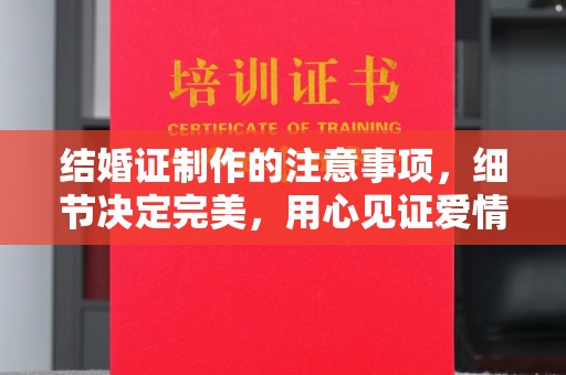 双清结婚证制作的注意事项，细节决定完美，用心见证爱情