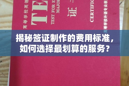 双清揭秘签证制作的费用标准，如何选择最划算的服务？