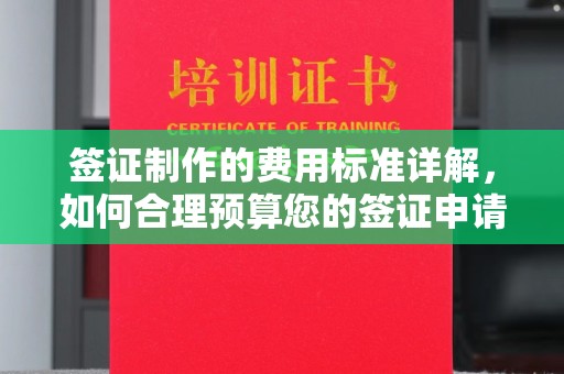 双清签证制作的费用标准详解，如何合理预算您的签证申请成本