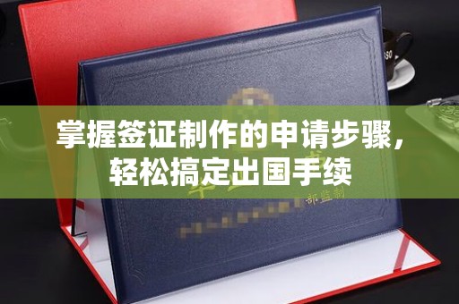 双清掌握签证制作的申请步骤，轻松搞定出国手续